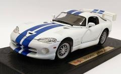 MAISTO DIECAST 1/18 DODGE VIPER GT2-WHITE