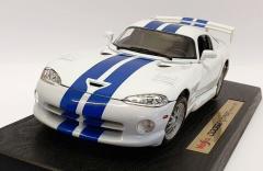 MAISTO DIECAST 1/18 DODGE VIPER GT2-WHITE