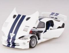 MAISTO DIECAST 1/18 DODGE VIPER GT2-WHITE
