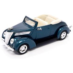 LUCKY 94230  LUCKY DIECAST 1/43 1937 FORD V8 CONVERTIBLE-BLUE