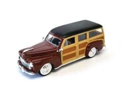 LUCKY 94251  LUCKY DIECAST 1/43 1948 FORD WOODY-BURGUNDY