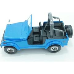BURAGO 22033 DIECAST 1/24 JEEP WRANGLER-BLUE