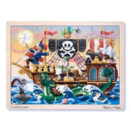 Melissa&Doug Ahşap 48 Parça Yapboz - Korsanlar