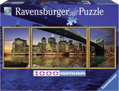RAVENSBURGER 199068 1000 PARÇA TRIPTYCHON PUZZLE NY BROOKLYN BRIDGE