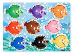 Melissa&Doug Ahşap Değiş Tokuş Yapboz Balıklar