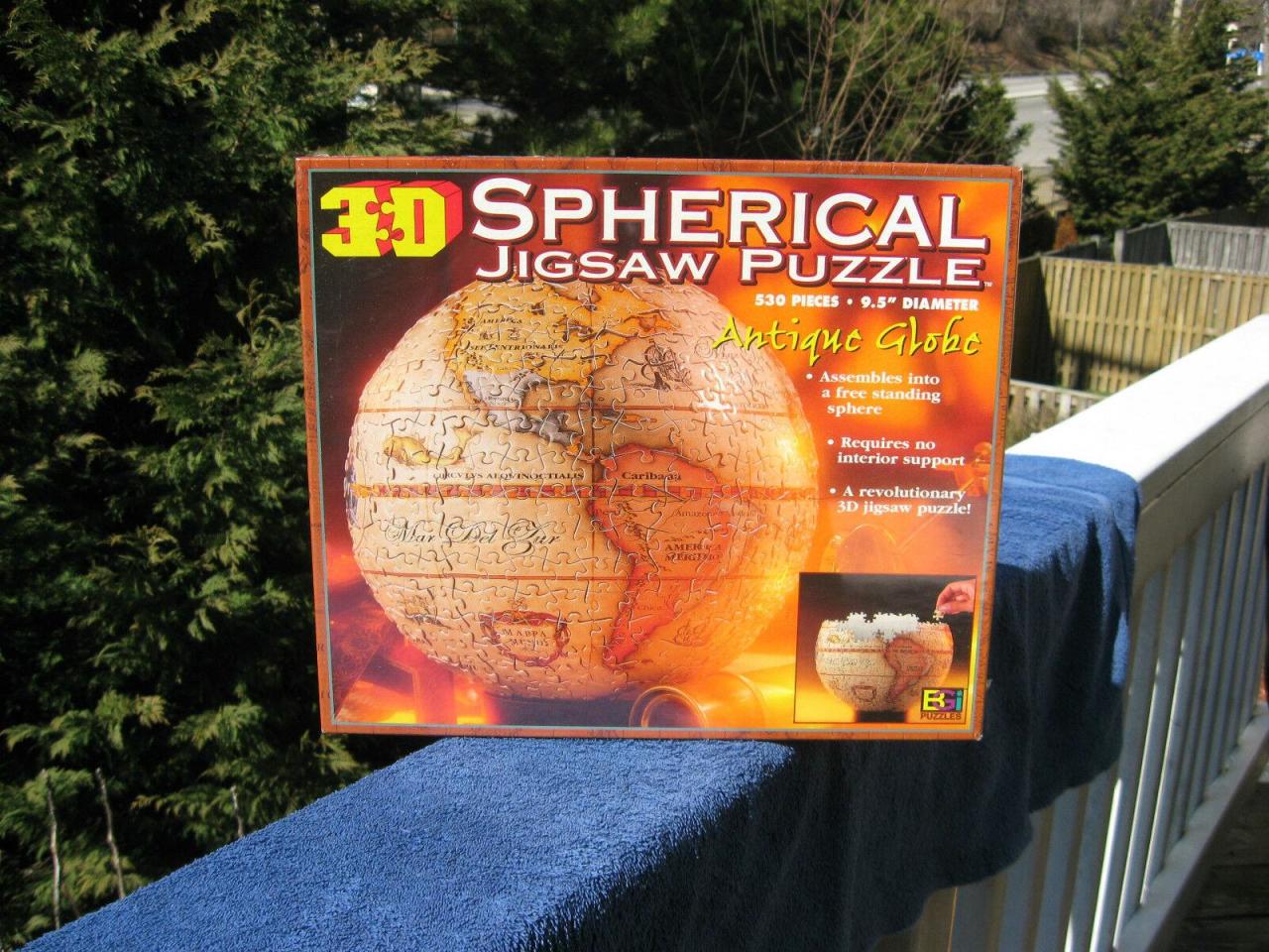 3D SPHERICAL JIGSAW PUZZLE-ANTIQUE GLOBE