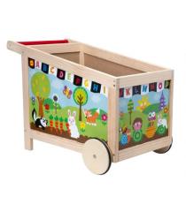 ALEX-48WN Ahşap Oyuncak Taşıma Arabası