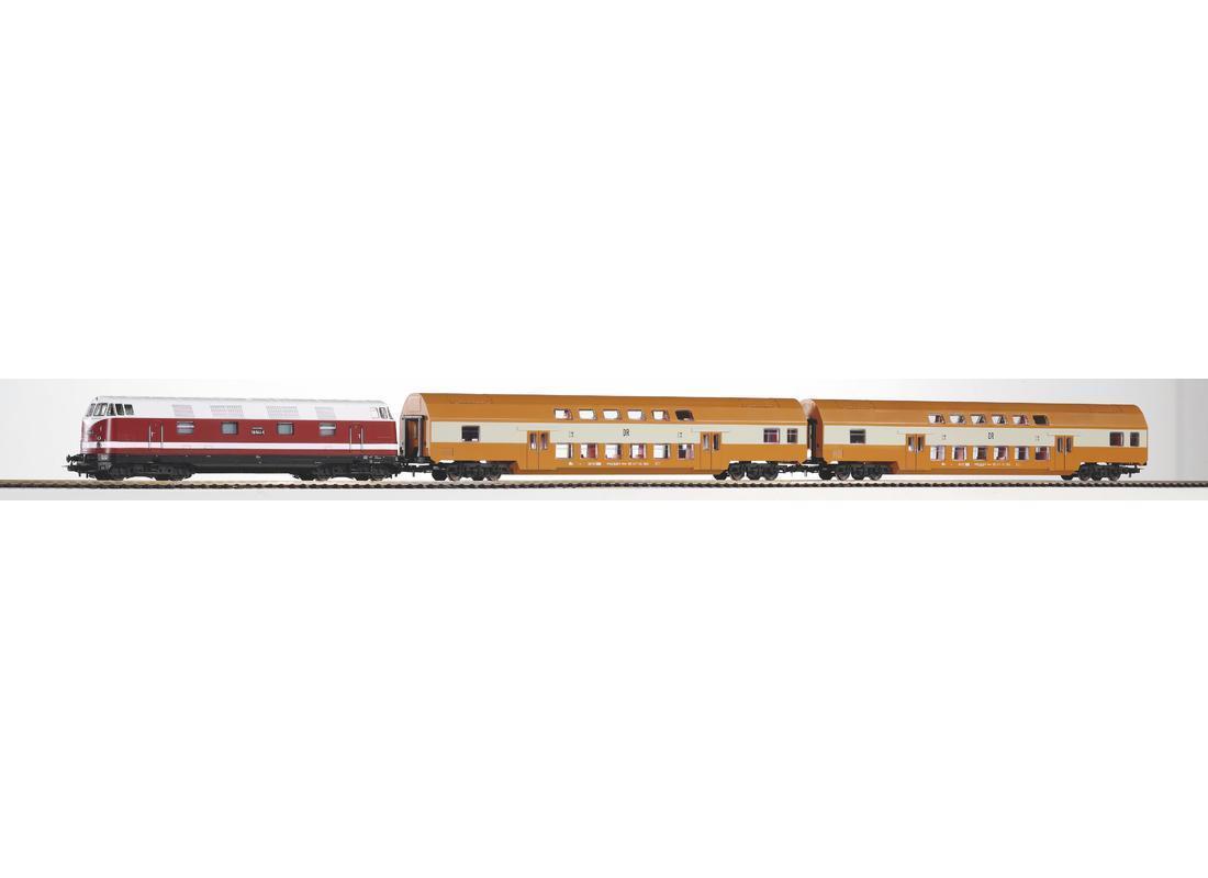 PIKO 57135 STARTER SET BR 118 BI-LEVEL TRAIN DR IV