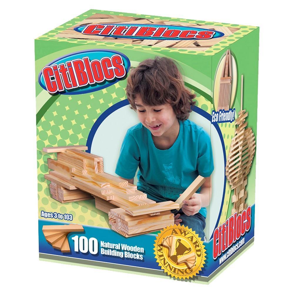 Citiblocs 100 Parça Ahşap Naturel Blok