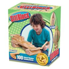 Citiblocs 100 Parça Ahşap Naturel Blok