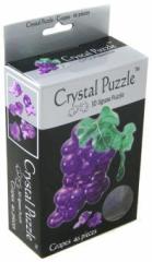 3D Crystal Puzzle. Mor Üzüm Salkımı