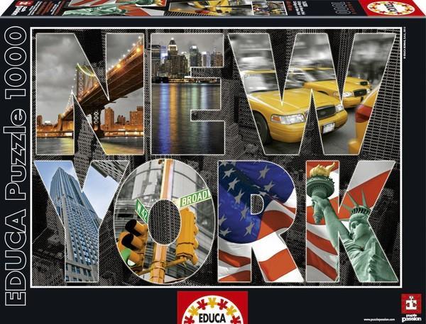 New York Collage 1000 Parça Puzzle