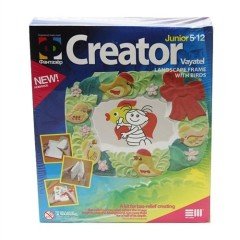 Fantazer Kabartma Pano Yapımı Landscape Frame With Birds 707031