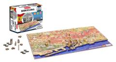 4D Cityscape Barcelona Skyline Time Puzzle