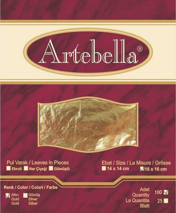 Artebella Altın Varak Transferi 16X16Cm - 100 Yaprak
