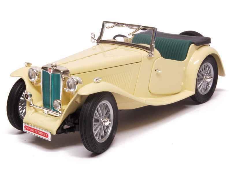 LUCKY 92468 DIECAST 1/18 1947 MG TC MIDGET-YELLOW